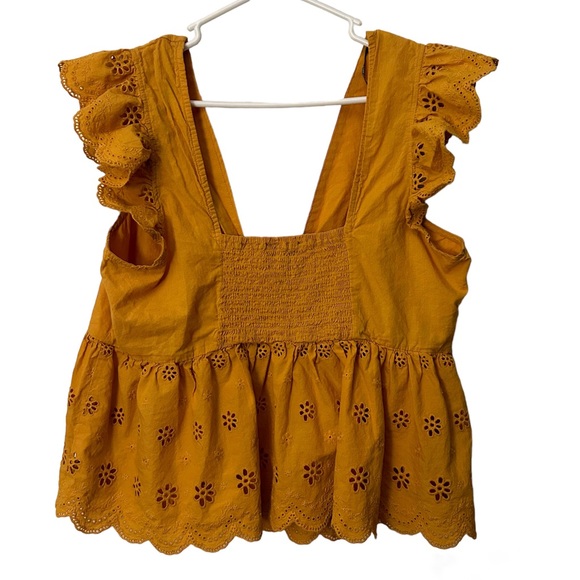 Forever 21 Plus Blouse Yellow Size 2X - Picture 6 of 6